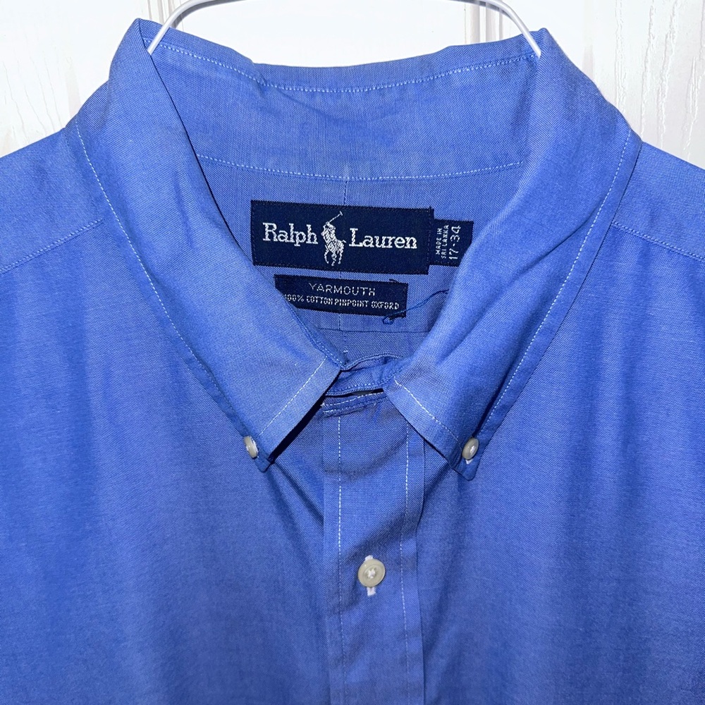 (CLEARANCE PRICE).   Ralph Lauren Men's Sky Blue Casual Shirt